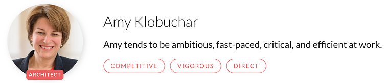 Amy Klobuchar Personality