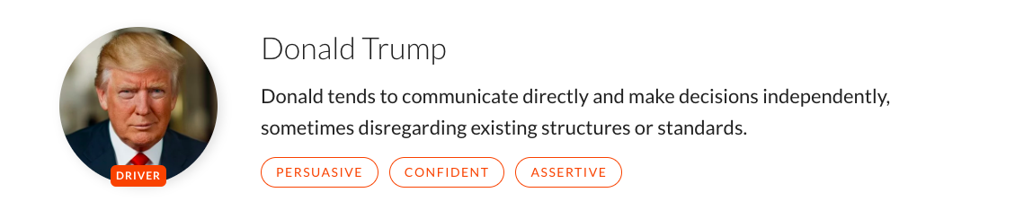 Donald Trump Personality